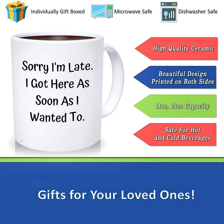  Coffee Mug I'm Done Retired Waitress Senior Citizen Gifts for  Men Women Coworker Family Lover Special Gifts for Birthday Christmas Funny  Gifts Presents Gifts 562097 : Home & Kitchen