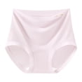 thumbnail image 3 of HVOBTTY Women's Seamless High Waist Briefs Solid Color Ribbed Underwear Stretch Breathable Slim Sport Panties, 3 of 5