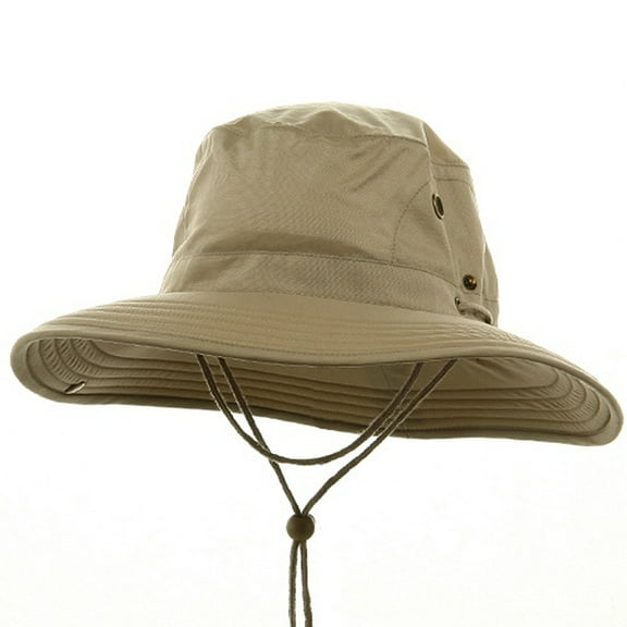 Big Size Floatable Nylon Oxford Hat - Khaki XL