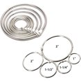 thumbnail image 2 of Round Shape Metal Loose Leaf Binder Rings,1 Inch + 1-1/2 Inch + 2 Inch Capacity,Pack of 24, 2 of 4