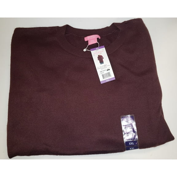 NWT Women's Isaac Mizrahi Lounge Tunic Hi Low Acrylic Sweater Wine Tasting Size XXL