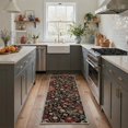 thumbnail image 5 of GENIMO 5'x7' Floral Area Rug for Living Room, Machine Washable Non Slip Low Pile Rug for Bedroom Dining Room, Rich Autumnal, 5 of 7