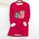 thumbnail image 1 of ICHUANYI liquidación mujer sudadera de lana gruesa manga larga estampado terciopelo cálido cuello redondo ropa interior Tops ICHUANYI WER202308174875, 1 of 4