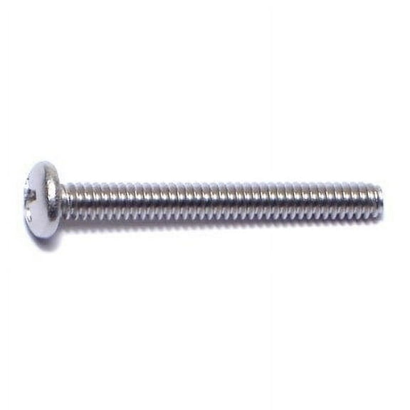 #6-32 x 1-1/4" 18-8 Stainless Steel Coarse Thread Phillips Pan Head Machine Screws MSPSS-092