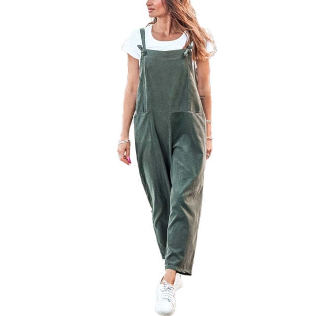 Lucakuins - Mono largo para mujer, informal, sin mangas, color sólido, holgado, con bolsillos Lucakuins moda