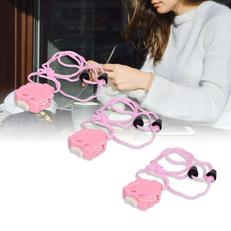 3 Piece Knitting Stitch, Knitting Counter Crochet Row Counter Cute Pink  Needle Home Counter Small Portable Mini Improve Knitting Efficiency