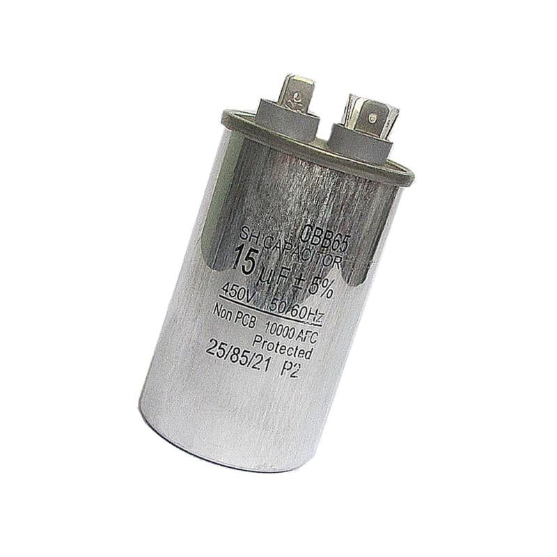 5 MFD uf P291-3554RS 370 or 440 Volt Dual Run Round Capacitor made by Carrier for Condenser Straight Cool or Heat Pump Air Conditioner CBB65B TOTALINE 35 