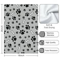 thumbnail image 3 of 2 Pcs Funny Kitchen Towels,Paw Prints and Bones Microfiber Dish Towels,Kitchen Tea Towels,Kitchen Towel Set (18" X 26"), 3 of 3