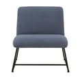 thumbnail image 3 of Porthos Home Sela Accent Chair, Mohair Fabric Upholstery, Steel Sled Legs, 3 of 6