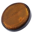 thumbnail image 5 of 4pcs M6x1.0 Orange Plastic Universal Round Screw Mount Reflective Warning Reflector for Motorcycle Bike, 5 of 6