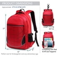 thumbnail image 3 of Mochila infantil para niños Bolsas escolares duraderas de jardín de infantes Rojo BLUEFAIRY, 3 of 3
