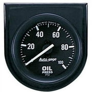 AUTO METER 2332 2IN OIL PRESS, 0-100 PSI, IN STEEL PANEL, BLACK