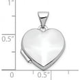 thumbnail image 2 of 10k White Gold Polished Heart-Shaped Locket - 21mm, 2 of 4