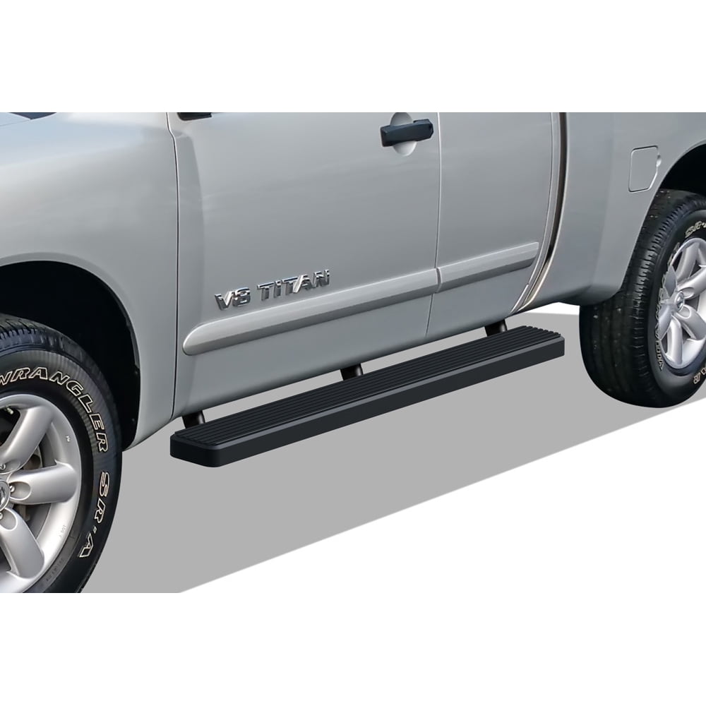 APS iBoard Running Boards 5 inches Matte Black Compatible with Nissan