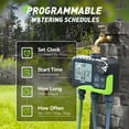 thumbnail image 4 of RainPoint 3 Zone Hose Timer with Brass Inlet Irrigation Sprinkler Timer, Large LCD Display, Rain Delay and Manual/Auto Mode, IP65 Waterproof for Yard/Garden Watering, 4 of 13