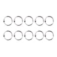 thumbnail image 1 of MasteelfCA 100pcs 20MM DIY Photo Album Loose-leaf Book Circle Key Ring Photo Album Buckle Snap Ring Binding Meatl Circle (Silver), 1 of 8
