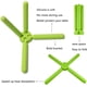 thumbnail image 2 of Salvamanteles de silicona plegable, almohadilla aislante de silicona, fácil de almacenar, adecuado para mesa de cocina, tapete para cuenco, tapete para olla, posavasos, tapete para platos, verde, 2, 2 of 5