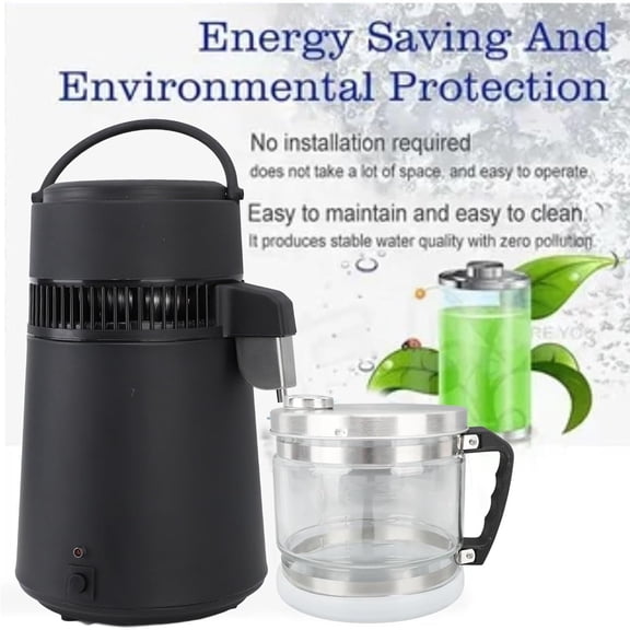 4L 1 Gallon Water Distiller Replacement Glass Carafe - Home Beauty Water Distiller Glass Jar Collection Bottle for