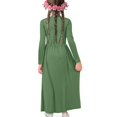 thumbnail image 5 of DISNIMO Green Christmas Reindeer Dress with Pockets and Sleeves for Kids Long Sleeve Dresses for Girls 9-10 Long Sleeve Dress for Kids Fall Midi Dress with Sleeves Girls Dress Crew Neck, 5 of 7