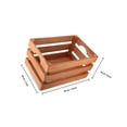 thumbnail image 2 of TABLZONE 1Set Wood Construction Storage Basket for Indoor Home Use, 2 of 6