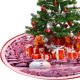 thumbnail image 3 of Falda de árbol de Navidad, alfombra para pies de árbol de Navidad, muñeco de nieve rosa, muñeco sin rostro rojo, alfombra debajo del árbol de Navidad, decoración del hogar, 3 of 5