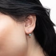thumbnail image 2 of Turquoise Earrings Oval Shaped Earrings Turquoise Jewelry Drop Earring Woman, 2 of 2