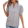 thumbnail image 1 of Usted Es Más Que una Camisa de Puntuación de Prueba, Cuello en V de Manga Corta Suelta, Camisa para Mujeres, 1 of 5