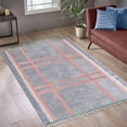 thumbnail image 2 of Casavani Handmade Block Printed Cotton Dhurrie Blue Dining Room Carpets Farmhouse Floor Mat 12x18 feet, 2 of 6