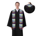 thumbnail image 4 of Fotbe Spring Flower Seasonal Printed Class of 2024 Graduation Stole, 4 of 7