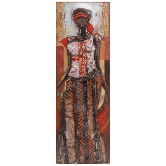 Empire Art Direct  Primo Mixed Media Hand Painted Iron Wall Sculpture - Elegance