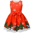 thumbnail image 1 of Petites Filles Enfant Noël Robes Filles Fête Danse Enfants Robe de Noël Robe de Fête 4t 21 Robes Enfants Uni X Manche Longue Manche Fille Tout-Petit T Courte Robe8 10 Colla Rouge 6-7 Ans, 1 of 6