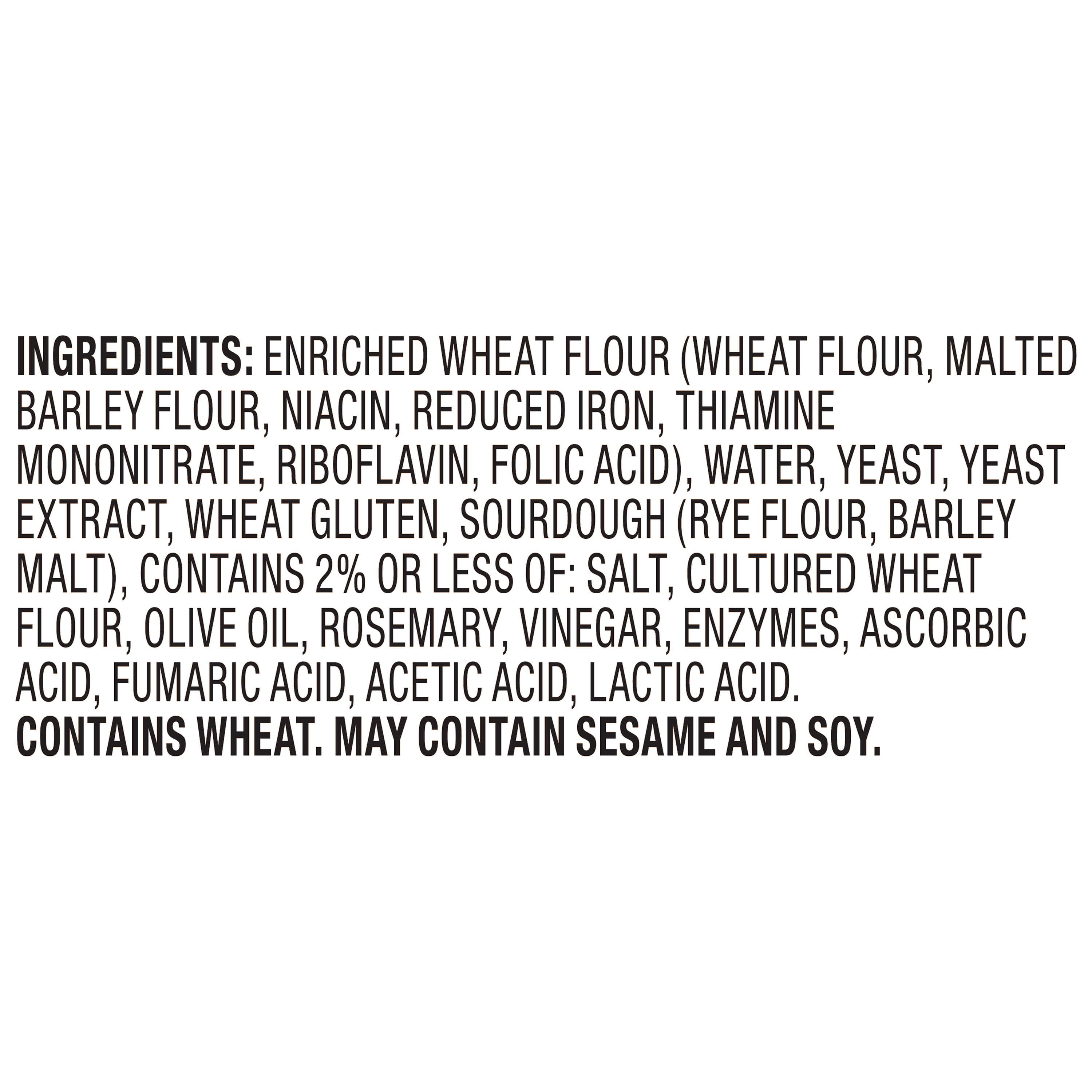 Marketside Artisan Freshly Baked Rosemary Boule Bread, 16 oz (Shelf Stable)