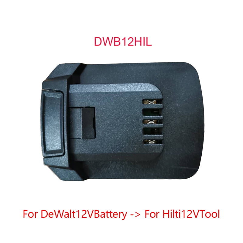 DWB12HIL Adapter Converter Use for De*walt 12V Li-ion Battery DCB120 DCB121 on for Hilti 12V Lithium Battery Tool SF 2-A 2H-A