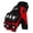 Red, variant on MADMOTOR Half-Finger Motorcycle Gloves For Men and Women, Black Steel Outdoor Knuckle Motorcycle Motorbike Powersports Safety Gloves 1 Pair