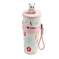 thumbnail image 2 of LACKUST Panda-Themed Insulated Tumbler Water Bottle Insulated, 700ml 304 Stainless Steel Straw Cup with Anti-Slip Sleeve, 2 of 8