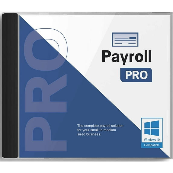 Payroll PRO Payroll Software for Windows 10 - CD - Includes One Month License