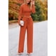 thumbnail image 5 of Conjunto de 2 Piezas para Mujer PRETTYGARDEN Top Corto y Pantalones de Pierna Ancha Talla M, 5 of 8