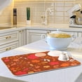 thumbnail image 6 of Coolnut Autumn Maple Leaf Dish Drying Mat Absorbent Reversible Drying Pad Dish Drainer Rack Mat for Kitchen Countertops Sinks,16"x18", 6 of 6