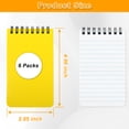 thumbnail image 4 of AGCAN 6 Pack Pocket Notebook, 3"x 5" 75 Sheets Spiral Notebooks, 6 Colors Small Notepad for Work, Office, Nurse, Travel, 4 of 8