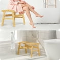 thumbnail image 4 of Bambloom Bamboo Shower Bench,Nonslip Shower Chair with Soft Surface,350 lbs Capacity, 4 of 7