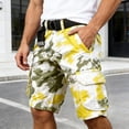 thumbnail image 2 of CONZONE Mens Cargo Shorts Buttons Summer Shorts For Men Camouflage Lightweight Loose Fit Outdoor Shorts With Pockets, 2 of 5