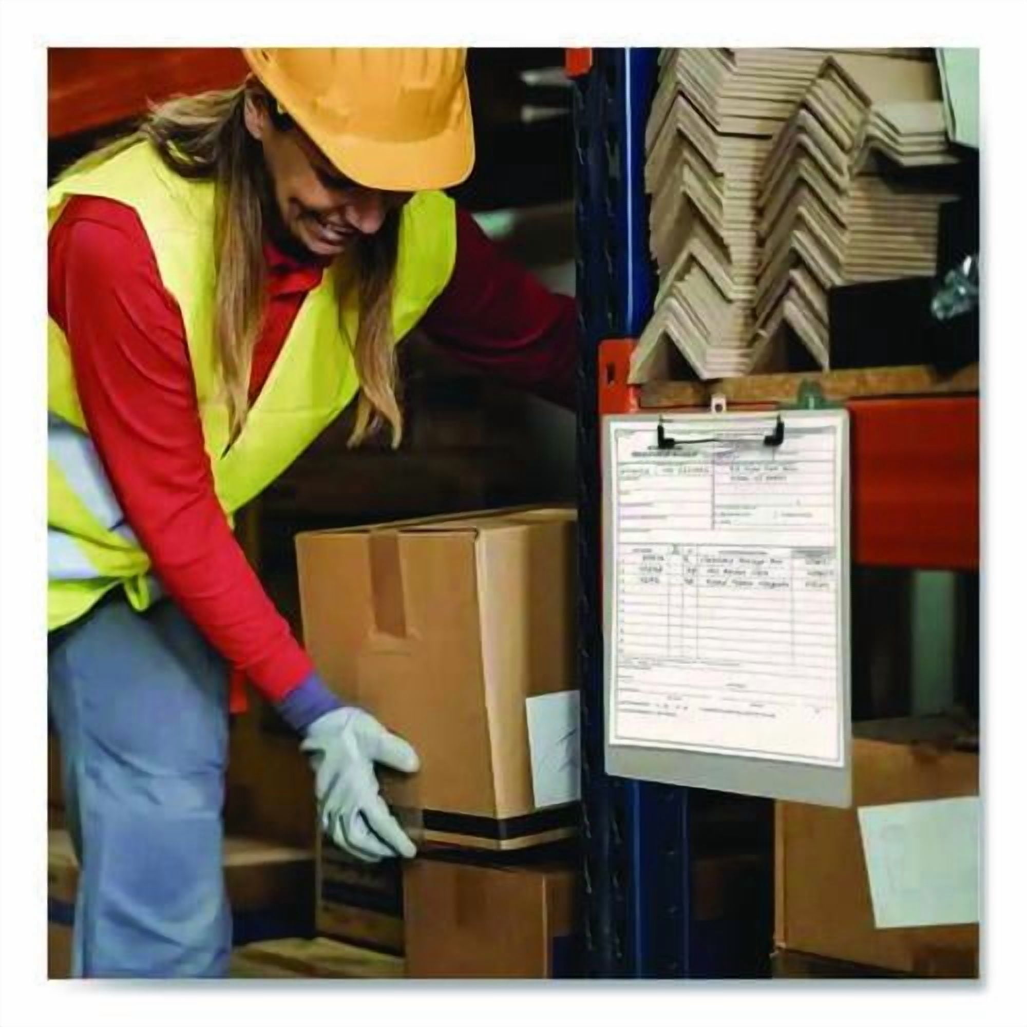 Officemate Aluminum Magnetic Clipboard, 1.5" Clip Capacity, Holds 8 x 11 Sheets, Gray | Bundle of 5
