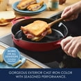 thumbnail image 5 of Rachael Ray NITRO 10 inch Cast Iron Skillet, Red, 5 of 10