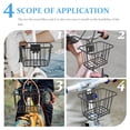thumbnail image 3 of HONMEET Metal Bike Basket Front Suitable For Parents With Outdoor Use 1 Set, 3 of 7