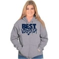 thumbnail image 4 of West Virginia is the Best Funny State Unisex Fleece Graphic Zip Up Hoodie Brisco Brands 2X, 4 of 5