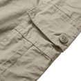 thumbnail image 5 of hoksml Men's Elastic Waist Cargo Pants with Multi-Pockets, Straight Leg Relaxed Fit Work Trousers for Outdoor Hiking and Daily Casual, 5 of 5