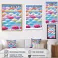 thumbnail image 4 of Designart "Colorful Umbrella Mosaic II" Sky Canvas Wall Art, 4 of 7