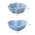 thumbnail image 5 of Walbest Heart/ Plum Bossom Shaped Sauce Dish Smooth Surface Plastic Seasoning Dish Sauce Dipping Bowl for Kitchen, 1 Piece, 5 of 7