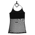 thumbnail image 2 of Camiseta sin mangas para mujer Macarena Malla tirantes finos L Blusas de danza del vientre, 2 of 8