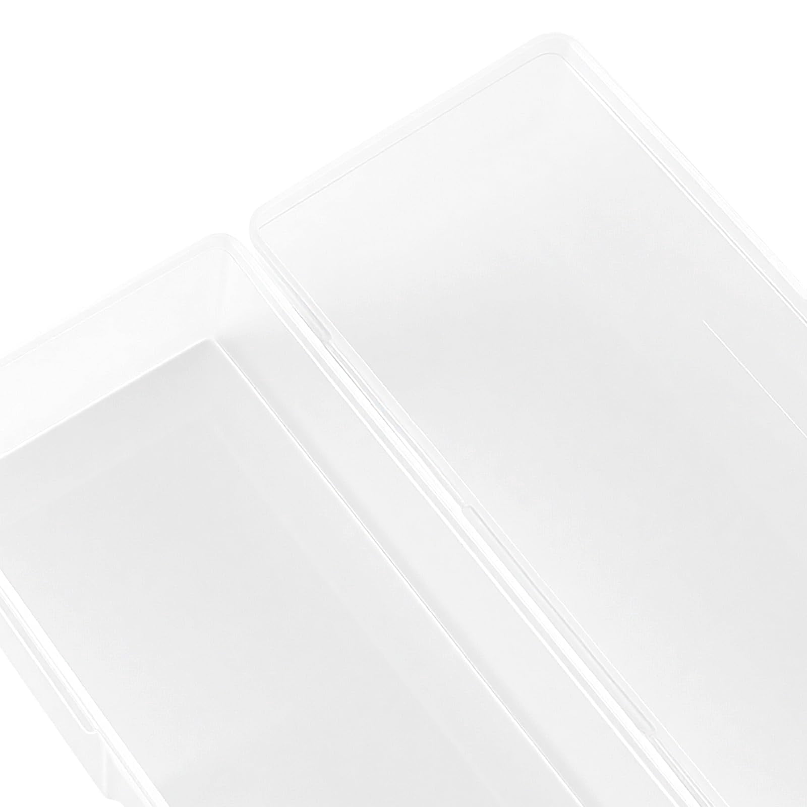 24 Pack Clear Pencil Boxes  Small Storage Box With Snap Lid Rectangle Mini Plastic Containers For Crayon Beads And Crafts 7.6 X 3 1.5 Inch